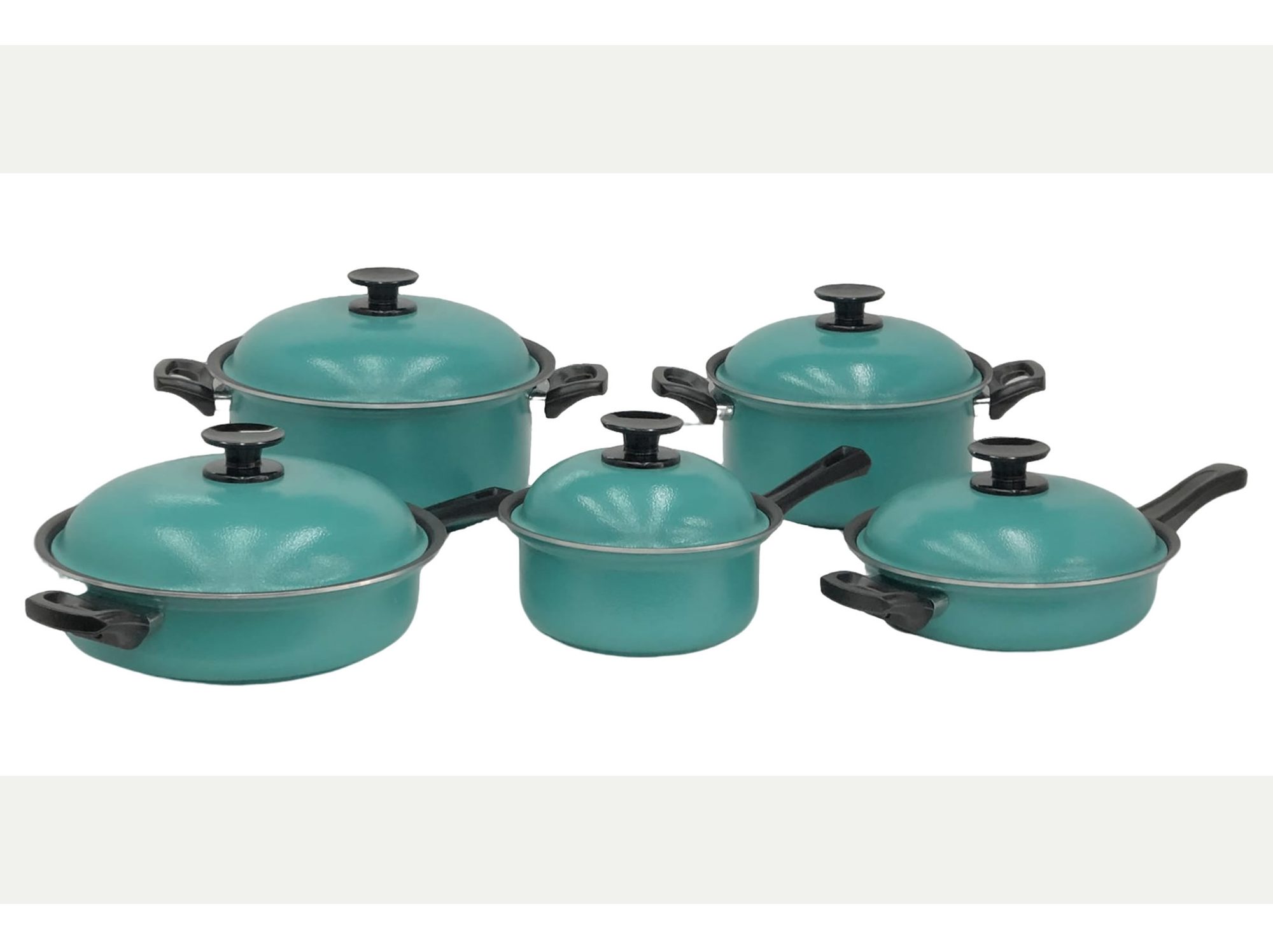 Set de productos Glase de aluminio, color Cerceta